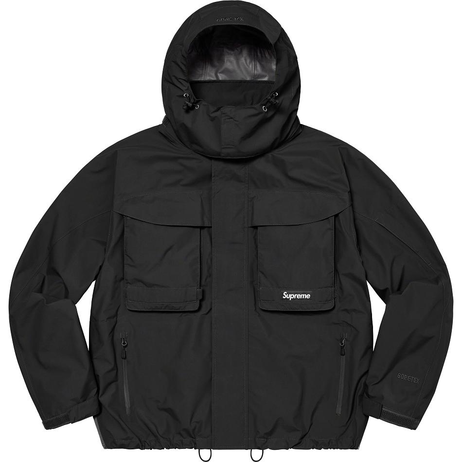 Black Supreme GORE-TEX PACLITE® Lightweight Shell Jackets | Supreme 182FM